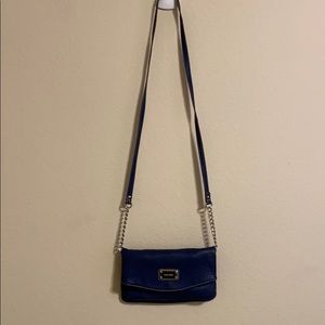 Blue Nine West Crossbody Bag Wristlet EUC